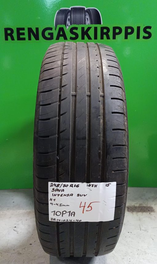 245/70R16 Sava Intensa Suv 107H kesä 4-4,5mm / 4V13-1