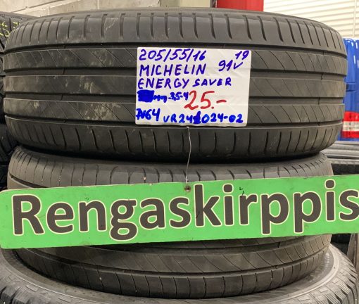 205/55R16 Michelin Energy Saver 91V kesä 3,5-4mm / 7V64