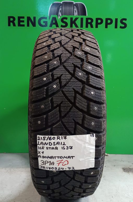 215/60R17 Landsail Ice Star IS37 nasta ajamattomat / 3P1A
