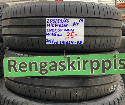 205/55R16 Michelin Energy Saver 91V kesä 4-4,5mm / 7V64