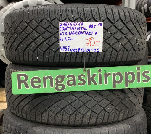215/55R17 Continental VikingContact 7 98T kitka 5,5-6,5mm / 4P53