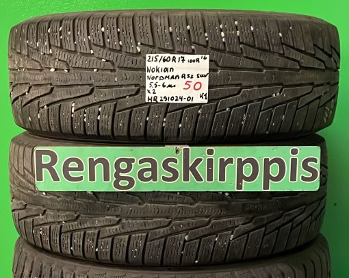 215/60R17 Nokian Nordman RS2 Suv 100R kitka 5,5-6mm / K1