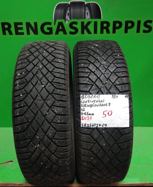 185/60R15 Continental VikingContact 7 88T kitka 6-6,5mm / 2V31