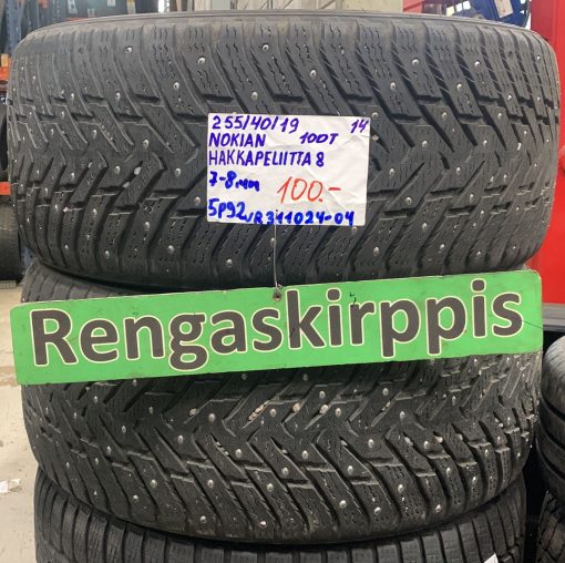 255/40R19 Nokian HKPL 8 100T nasta 7-8mm / 5P92
