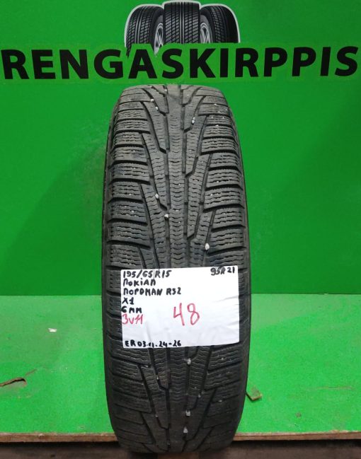 195/65R15 Nokian Nordman RS2 95R kitka 6mm / 3V11