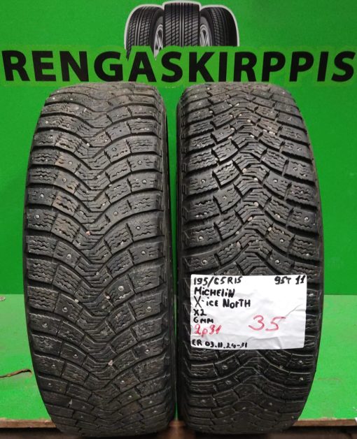 195/65R15 Michelin X-Ice North 95T nasta 6mm / K4