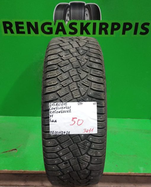215/60R16 Continental IceContact 2 99T nasta 5mm / 3P11