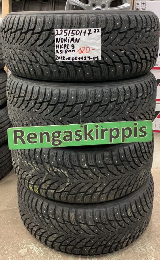 225/50R17 Nokian HKPL 9 nasta 7,5-8mm / 2V12