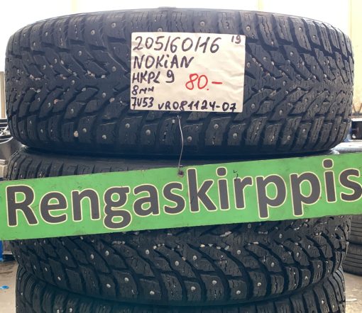 205/60R16 Nokian HKPL 9 nasta 8mm / 7V53