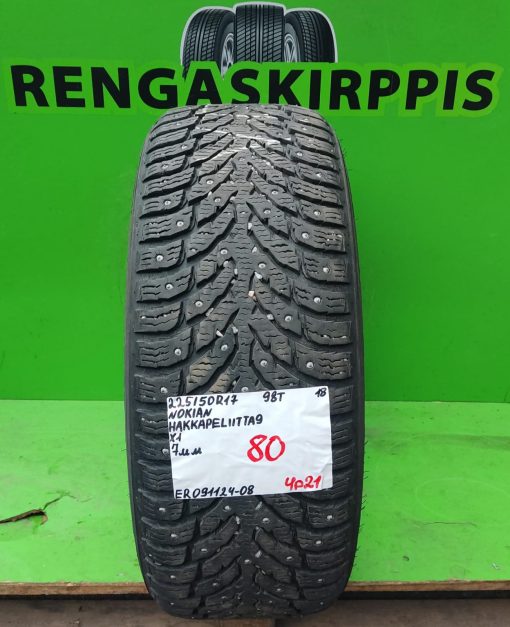225/50R17 Nokian HKPL 9 98T nasta 7mm / 4P21