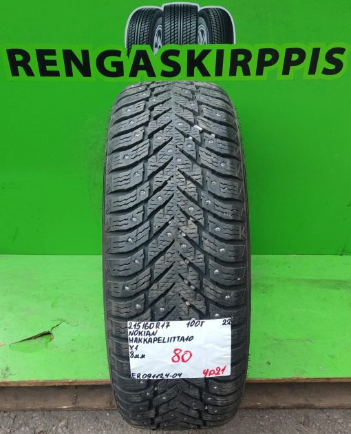 215/60R17 Nokian HKPL 10 100T nasta 8mm / 4P21