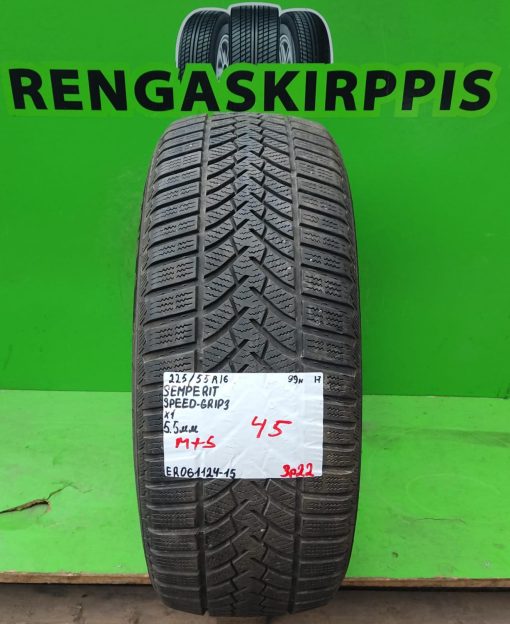 225/55R16 Semperit SpeedGrip 3 99H M+S kitka 5,5mm / 3P22