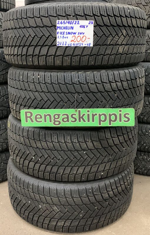 265/40R22 Michelin X-Ice Snow Suv 106T kitka 7,5-8mm / 2V77