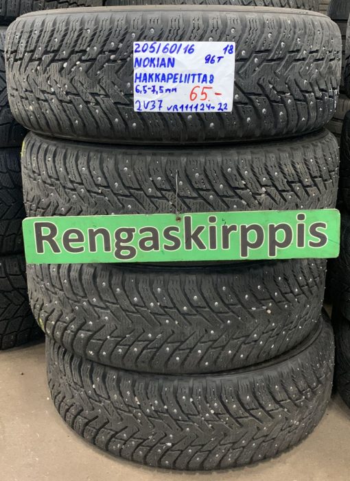 205/60R16 Nokian HKPL 8 96T nasta 6,5-7,5mm / 2V37