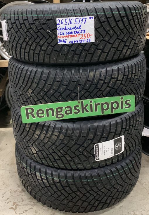 265/65R17 Continental IceContact 3 nasta ajamattomat / 2V76