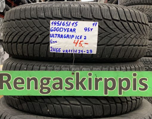 195/65R15 GoodYear UltraGrip Ice 2 95T kitka 6mm / 2V66