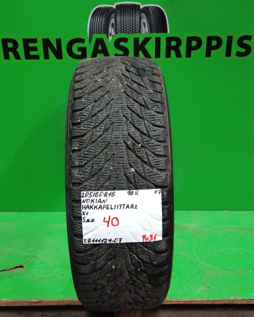 205/60R16 Nokian HKPL R2 96R kitka 5mm / 4V31