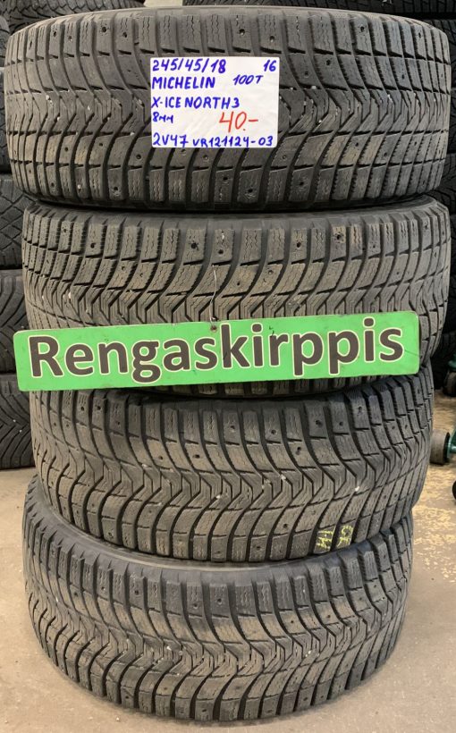 245/45R18 Michelin X-Ice North 3 100T kitka 8mm / 2V47