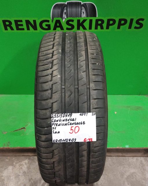 255/50R19 Continental PremiumContact 6 107Y kesä 5mm / 6-42
