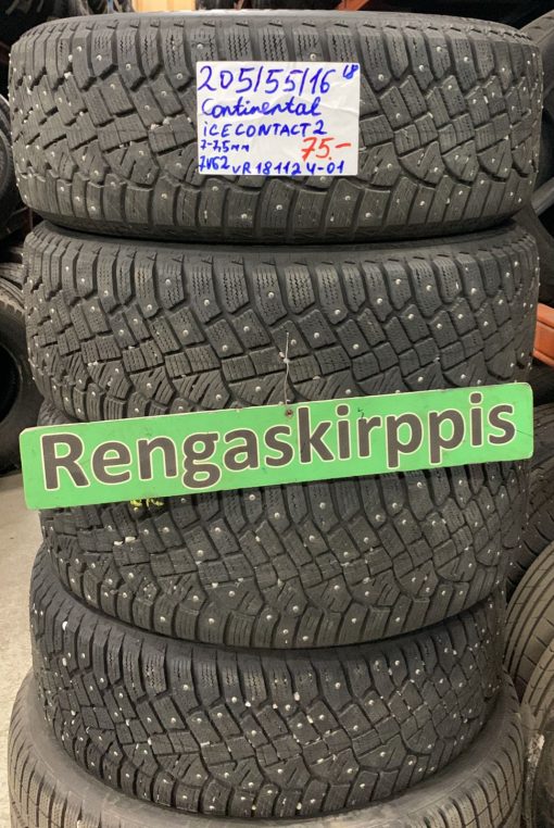 205/55R16 Continental IceContact 2 nasta 7-7,5mm / 7V62