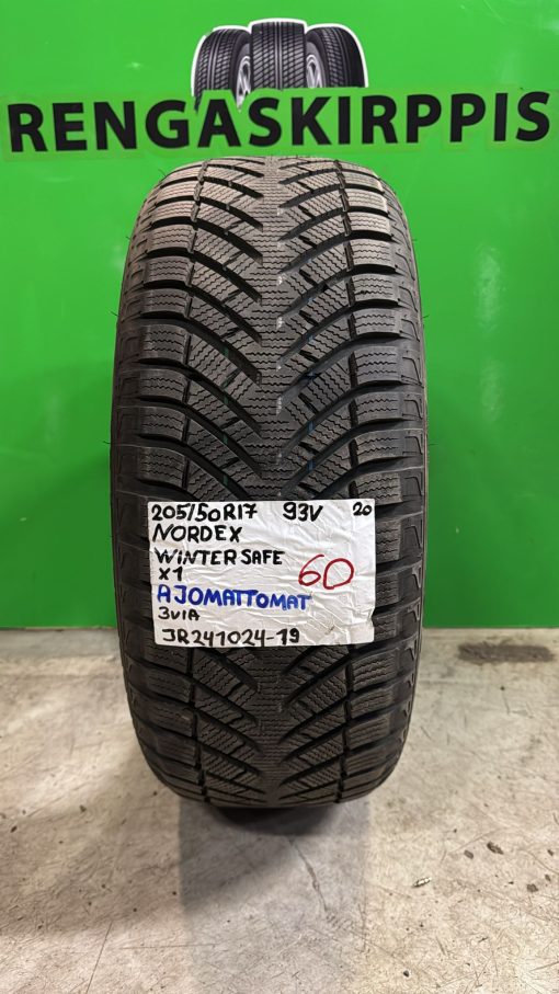 205/50R17 Nordexx WinterSafe 93V kitka ajamattomat / 3V1A