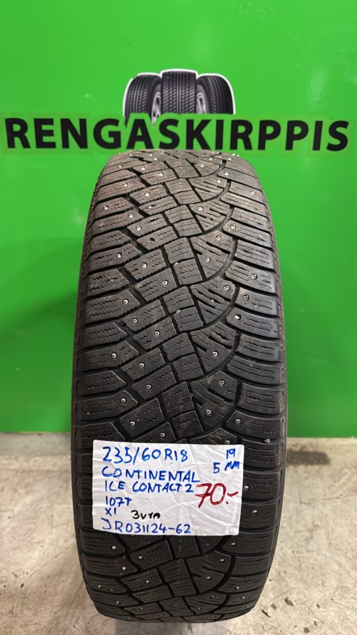 235/60R18 Continental IceContact 2 107T nasta 5mm / 3V1A