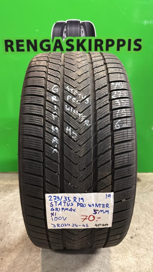 275/35R19 Gripmax Status Pro Winter 100V kitka 5mm / 4P3A