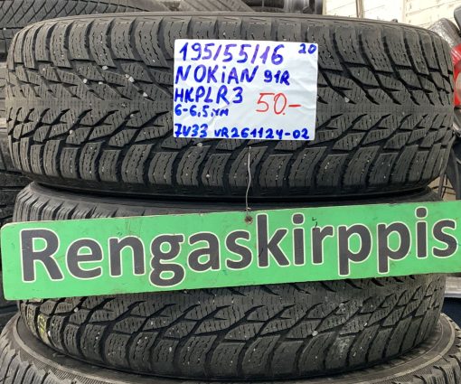 195/55R16 Nokian HKPL R3 91R kitka 6-6,5mm / 7V33