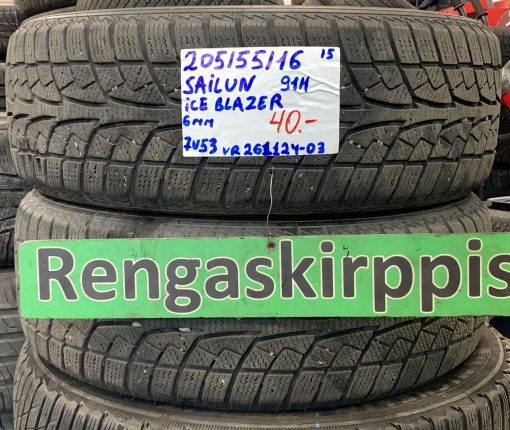 205/55R16 Sailun IceBlazer 91H kitka 6mm / 7V53
