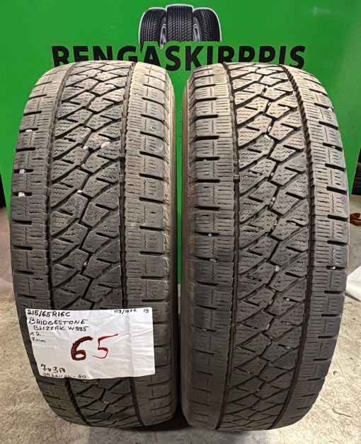 215/65R16C Bridgestone Blizzak W995 109/107R kitka 7mm / 7V3A