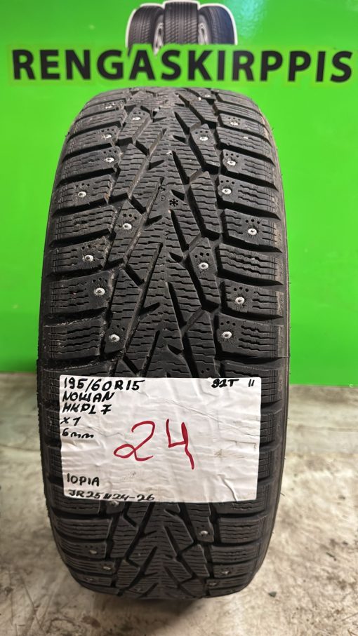 195/60R15 Nokian HKPL 7 92T nasta 6mm / 10P1A