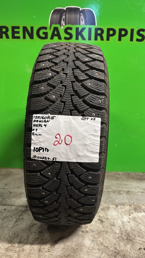 195/60R15 Nokian HKPL 4 88T nasta 8mm / 10P1A