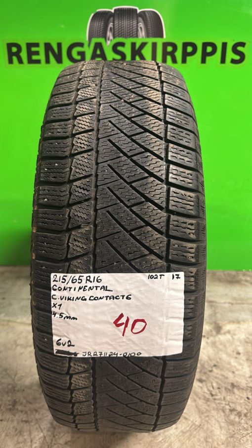 215/65R16 Continental ContiVikingContact 6 102T kitka 4,5mm / 6V2