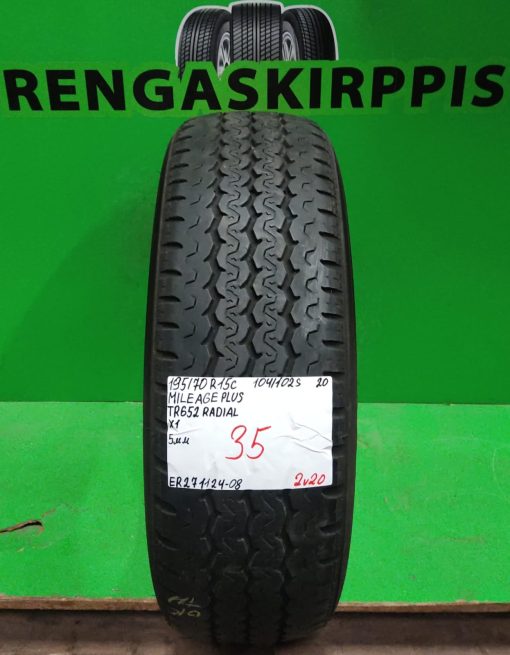 195/70R15C Triangle Mileage Plus TR652 104/102S kesä 5mm / 2V20