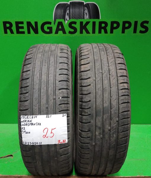 175/65R14 Nokian Nordman SX2 82T kesä 3-4mm / K6