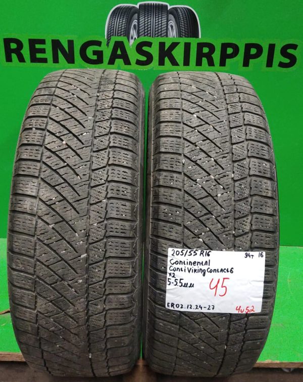 205/55R16 Continental ContiVikingContact 6 94T kitka 5-5,5mm / 4V52