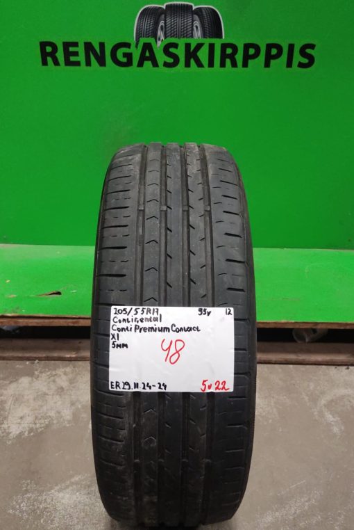205/55R17 Continental ContiPremiumContact 95Y kesä 5mm / 5V22