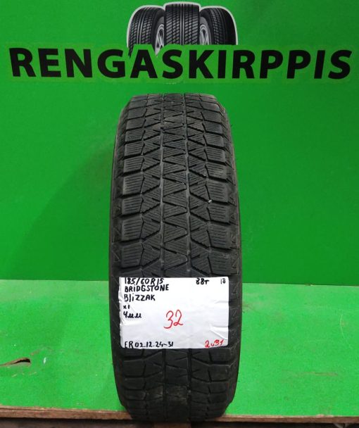 185/60R15 Bridgestone Blizzak 88T kitka 4mm / 2V31