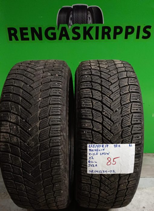 225/50R17 Michelin X-Ice Snow 98H kitka 6mm / 5V2A