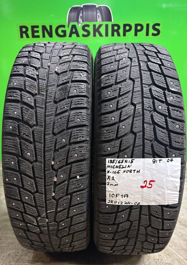 195/65R15 Michelin X-Ice north 91T nasta 7mm / 10P1A