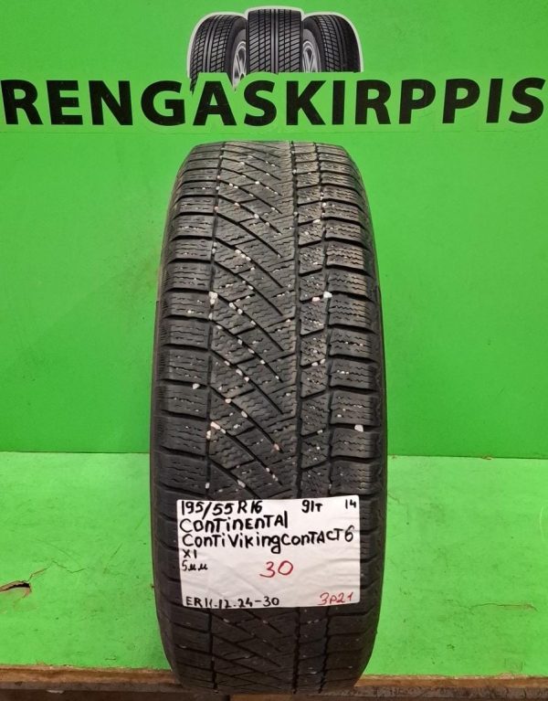 195/55R16 Continental ContiVikingContact 6 91T kitka 5mm / 3P21