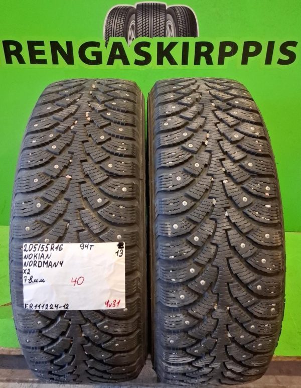 205/55R16 Nokian Nordman 4 94T nasta 7-8mm / 4V31