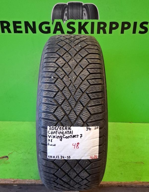 205/55R16 Continental VikingContact 7 94T kitka 6mm / 4V22