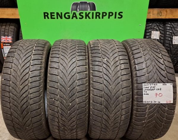 225/55R17 GoodYear UltraGrip Ice 2 101T kitka 6mm / 5V33