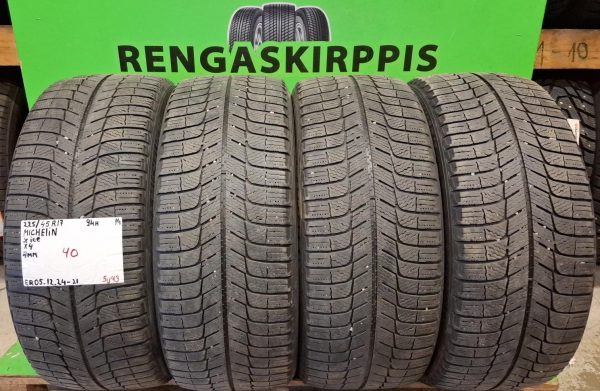 225/45R17 Michelin X-Ice 94H kitka 4mm / 5V3A