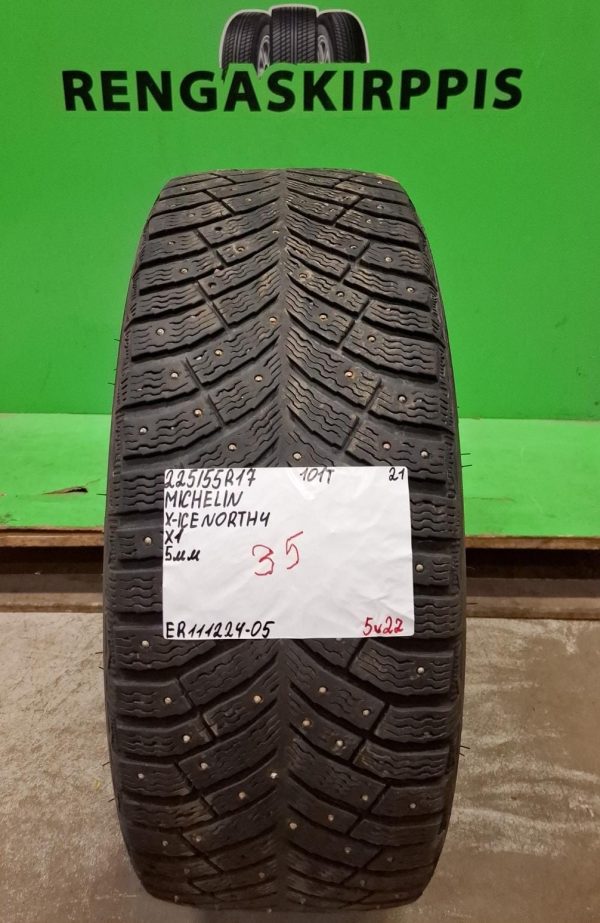 225/55R17 Michelin X-Ice North 4 101T nasta 5mm / 5V22