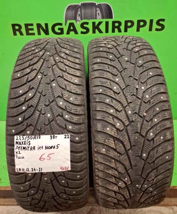 225/50R17 Maxxis Premitra Ice Nord 5 98T nasta 7mm / 4P31