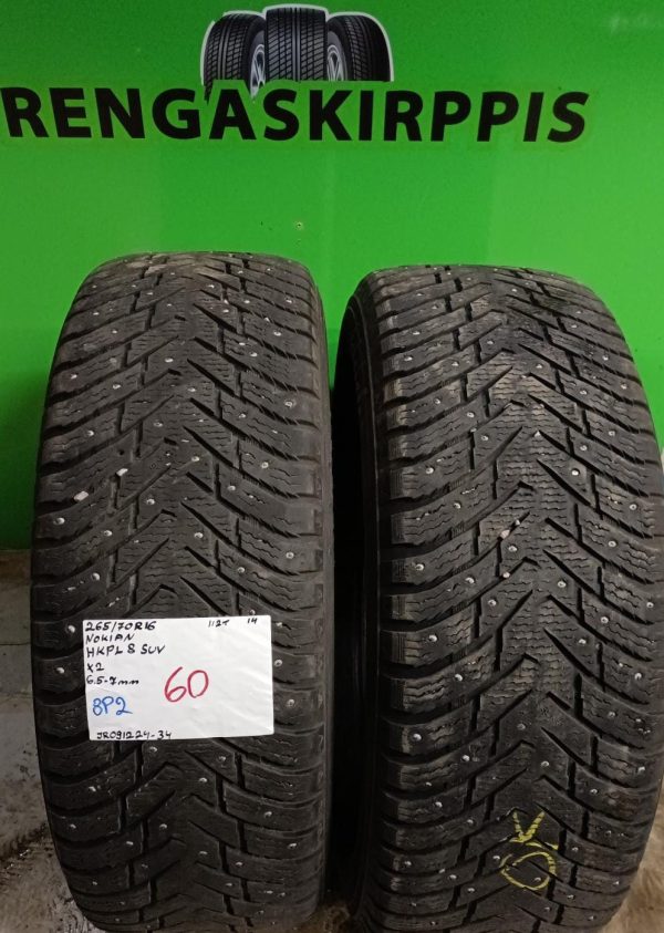 265/70R16 Nokian HKPL 8 Suv 112T nasta 6,5-7mm / 8P2