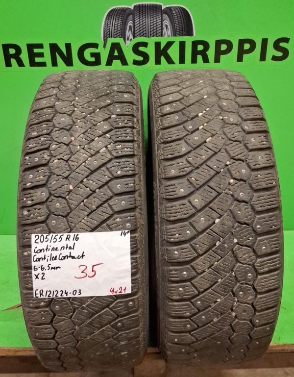 205/55R16 Continental ContiIceContact nasta 6-6,5mm / 4V21