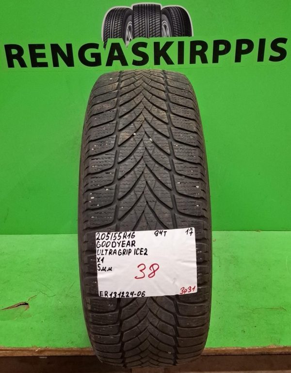 205/55R16 GoodYear UltraGrip Ice 2 94T kitka 5mm / 3P31